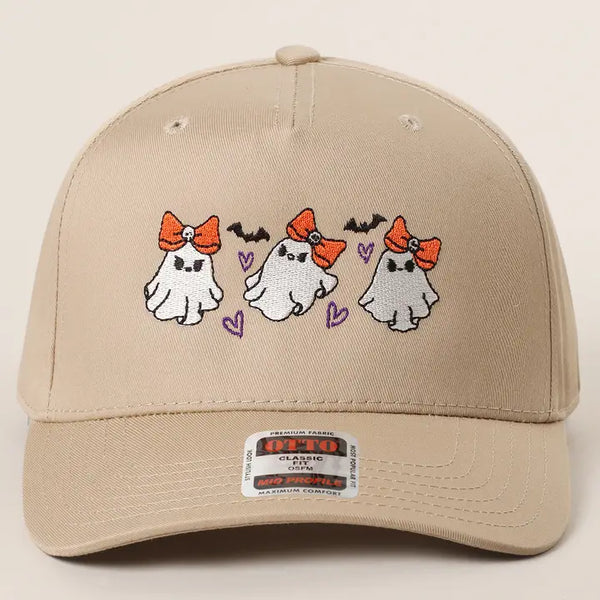 Cutesy Ghost Embroidered Hat