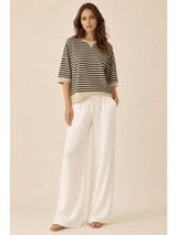 Caroline Oversized Stripe Casual Knit Top