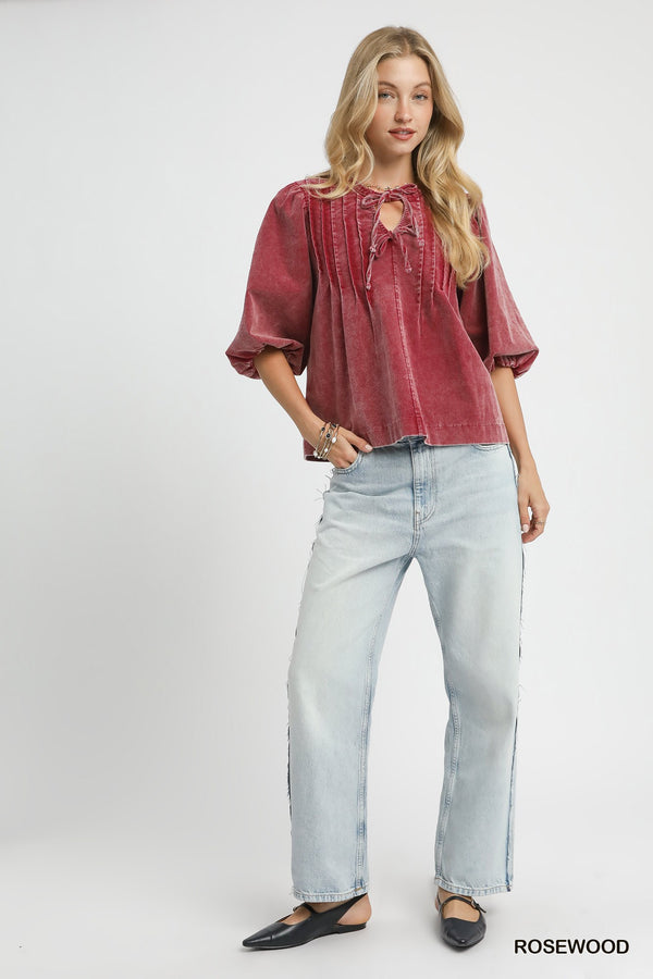 Charming Corduroy Blouse
