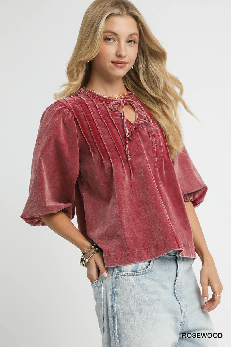Charming Corduroy Blouse
