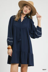 Twirl & Tassel Mini Dress