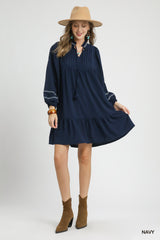 Twirl & Tassel Mini Dress