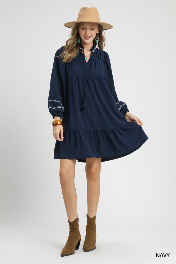 Twirl & Tassel Mini Dress