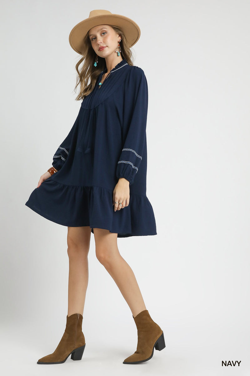 Twirl & Tassel Mini Dress