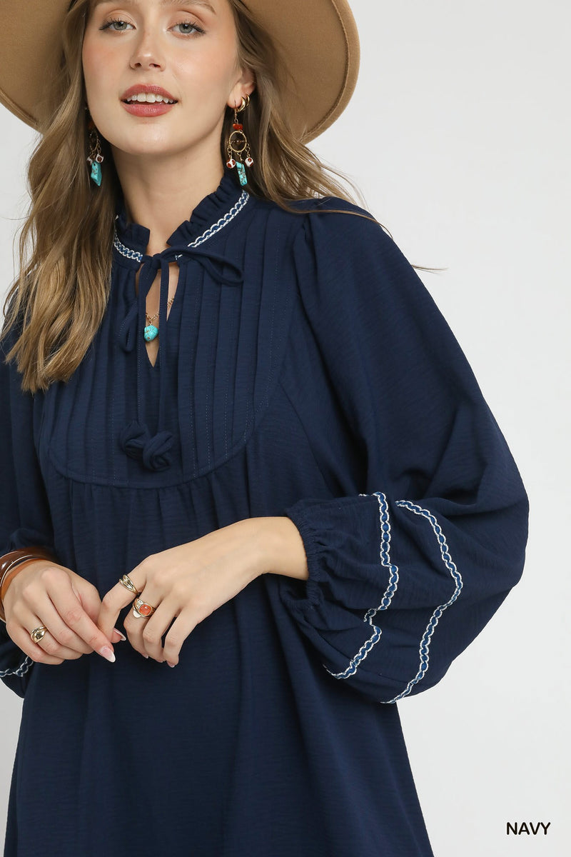 Twirl & Tassel Mini Dress