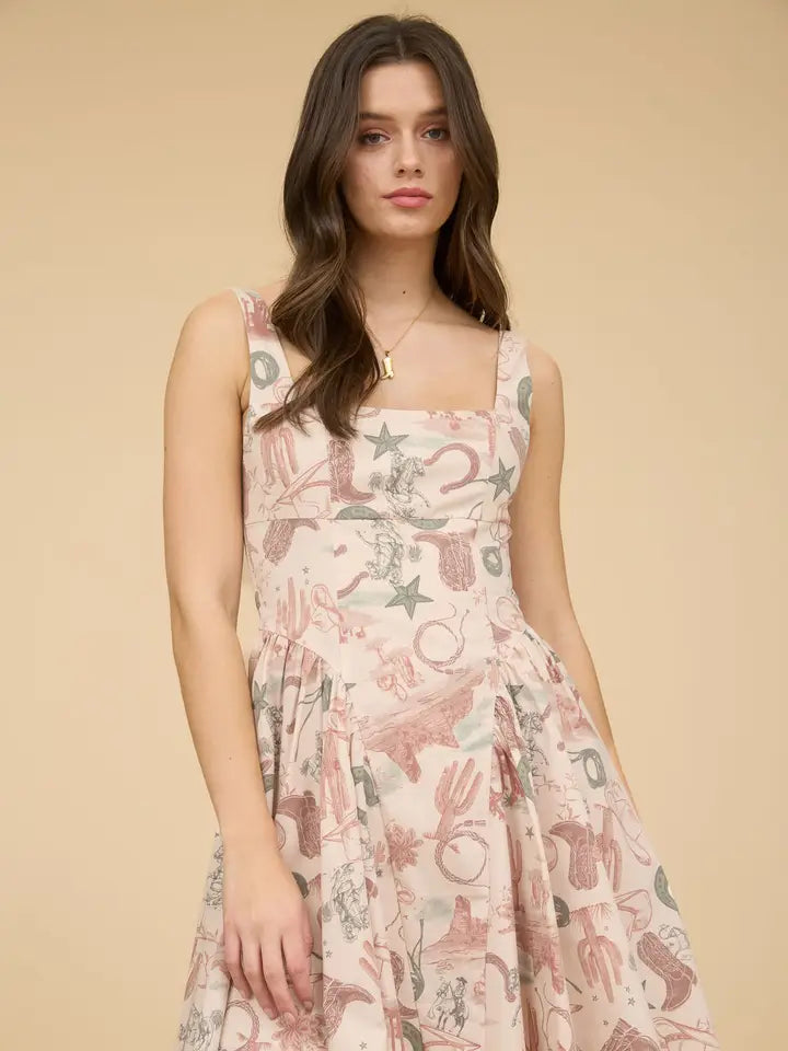 Western Girly Mini Dress
