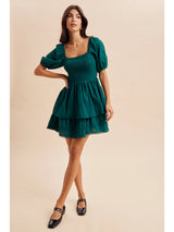 Enchanted Tiered Mini Dress - BarBelles Boutique