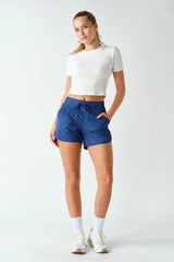 Mariah Curved Hemline Shorts