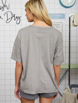 Karla Washed Relaxed Knit Tee - BarBelles Boutique
