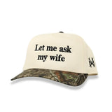 Let Me Ask My Wife Embroidered Hat - BarBelles Boutique