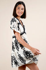 She's Sweet Woven Embroidered Mini Dress.