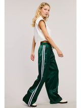 So Chic Satin Track Pants