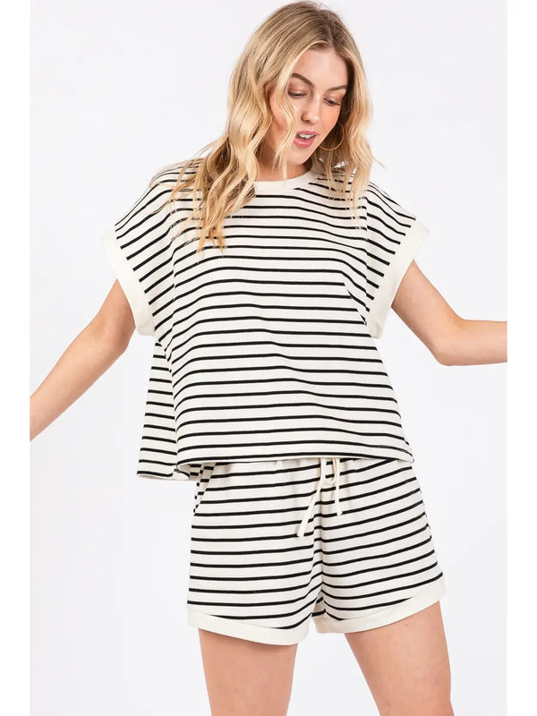 Stripes Honey Short Set