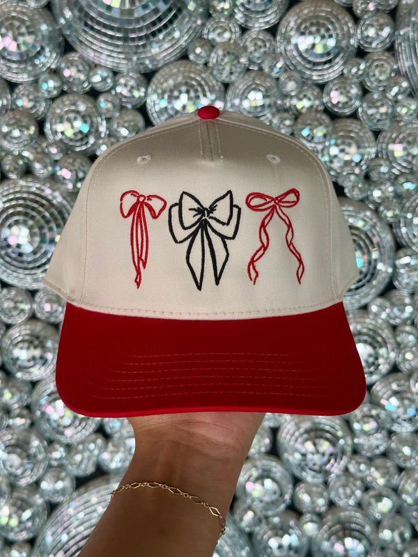 Game Day Bow Embroidered Hat