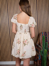 Emery Floral Stripe Minin Dress