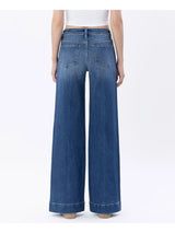 Cassie High Rise Hem Wide Leg Jeans - BarBelles Boutique