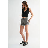 Leopard Mama Denim Shorts - BarBelles Boutique