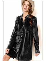 Vintage Inspired Velvet Dress