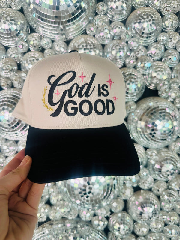 God Is Good Embroidered Hat