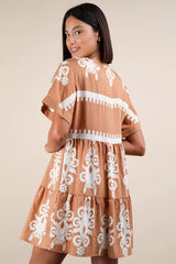 She's Sweet Woven Embroidered Mini Dress.