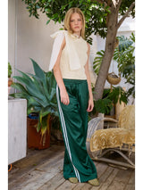 So Chic Satin Track Pants
