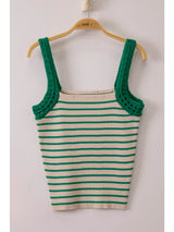 Love Me Crochet Striped Tank - BarBelles Boutique