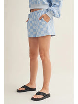 Ellie Checkered Shorts - BarBelles Boutique