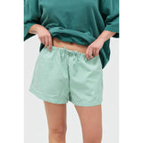 Striped Relaxed Drawstring Shorts - BarBelles Boutique