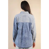 Mineral Washed Striped Top