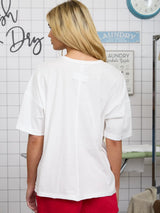Karla Washed Relaxed Knit Tee - BarBelles Boutique