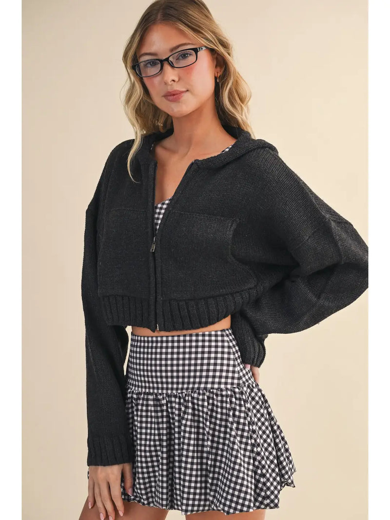 Snuggle & Slay Cropped Sweater