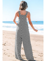 Checkered Me Out Wide Leg Jumpsuit