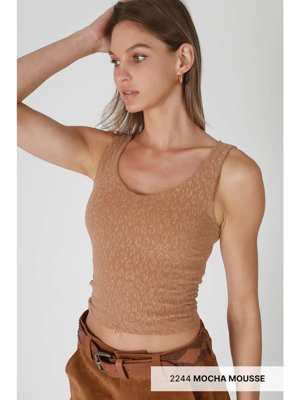 Shine in Leopard Tank