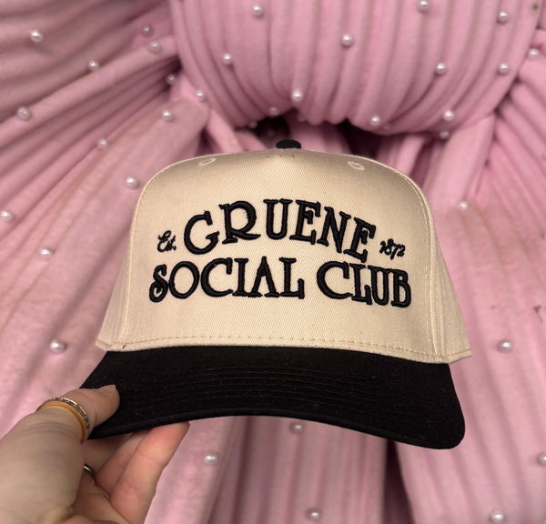 Gruene Social Club Embroidered Hat