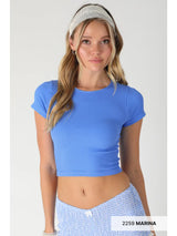 Baby Girl Ribbed Baby Tee - BarBelles Boutique