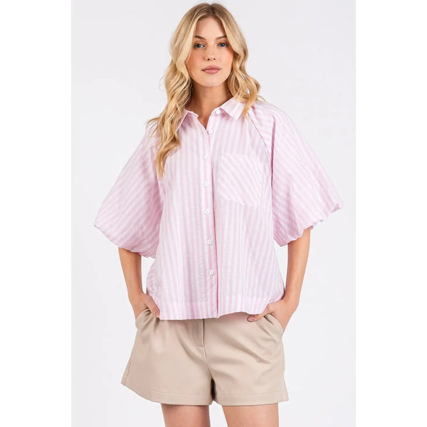 Stripe Puffed Top