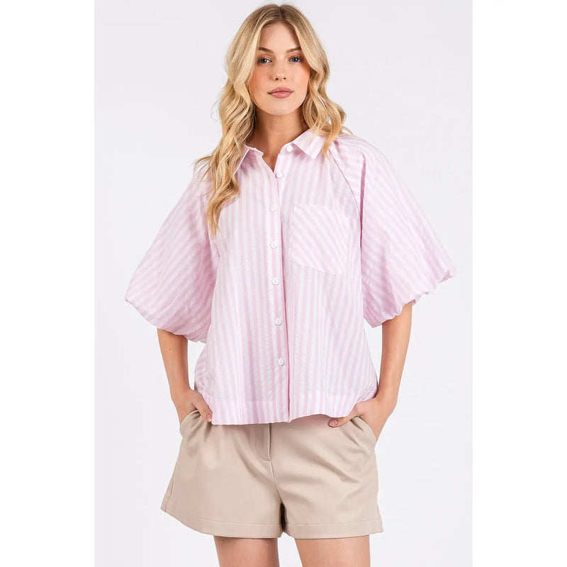 Stripe Puffed Top