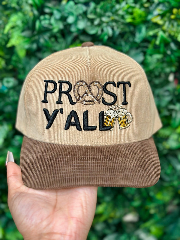 Prost Y’all Corduroy Embroidered Hat