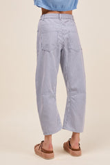 Whoa! Pin Stripe Barrel Pants