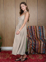 Jasmine Striped Midi Dress - BarBelles Boutique