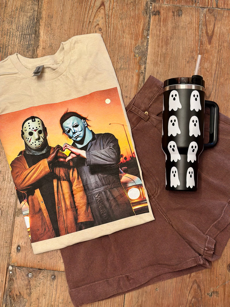 Halloween Sending Love Scary Movie Killer Tee