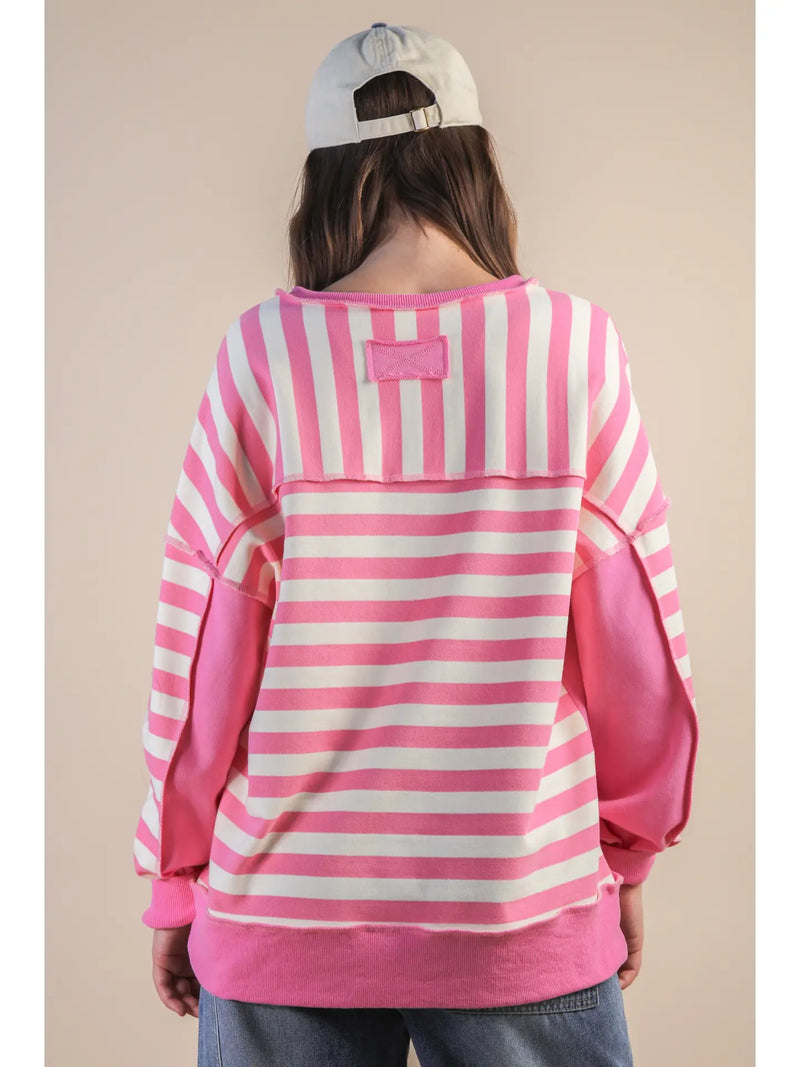 Pretty In Stripes Knit Top