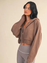 Snuggle & Slay Cropped Sweater