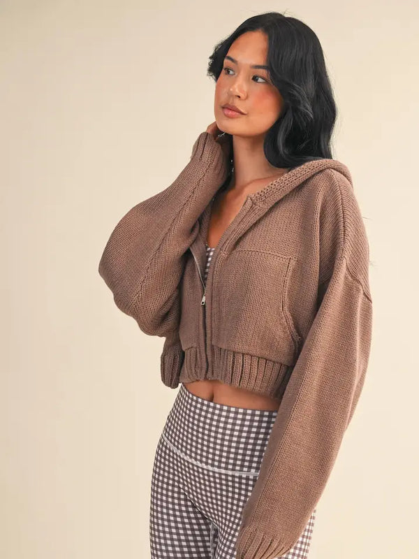 Snuggle & Slay Cropped Sweater
