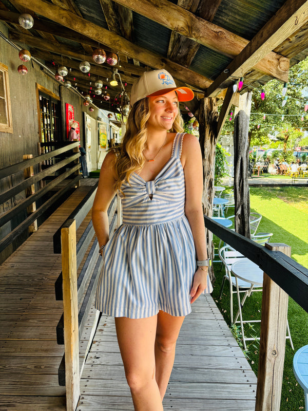 Effortless Style Striped Romper