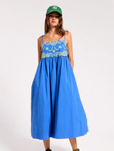 Camellia Embroidered Detail Midi Dress