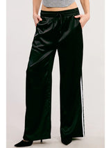 So Chic Satin Track Pants