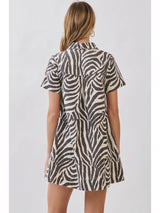 Zara Zebra Mini Dress