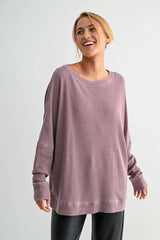 Cozy Waffle Ribbed Pullover