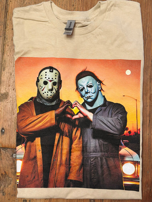Halloween Sending Love Scary Movie Killer Tee